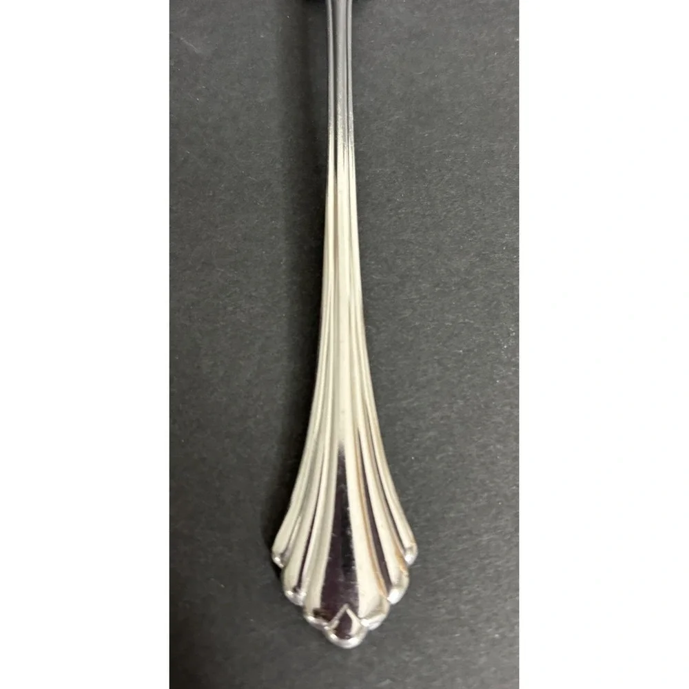 Oneida Bancroft 3 Oval Soup Spoons and 1 Salad Fork Stainless Steel Flatware